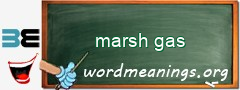 WordMeaning blackboard for marsh gas